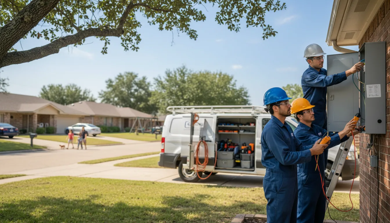 Certified electrician providing emergency electrical services in Jersey, GA